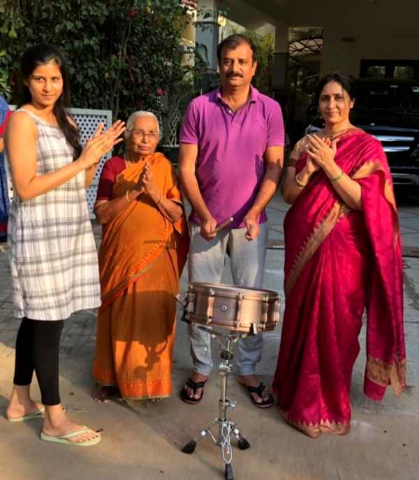 Kotha Prabhakar Reddy with his family