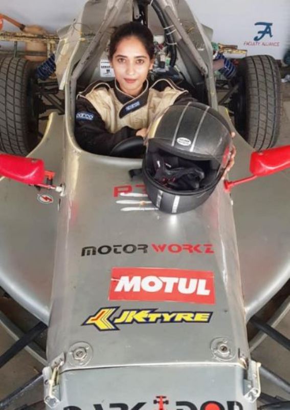 Masoom Shankar participating in the Formula 4 racing championship