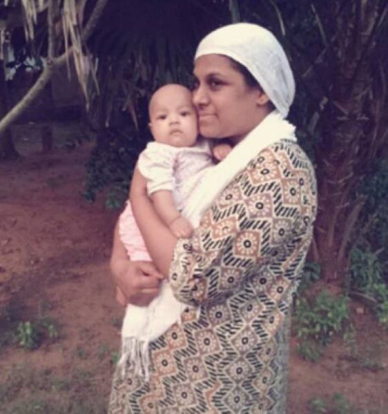 Mohammed Afsal's mother with his niece