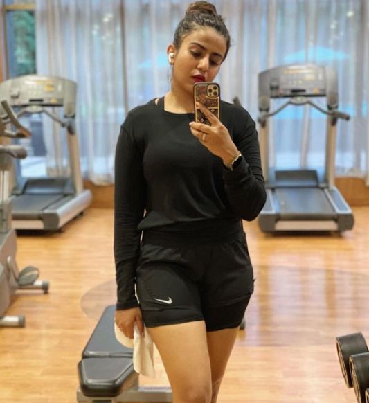 Namratha Gowda at the gym