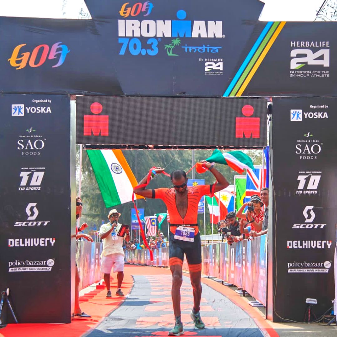Nihal Baig secured the first place in Ironman 70.3 Goa 2022