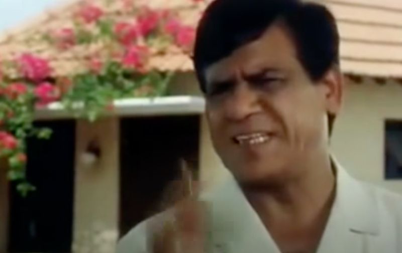 Om Puri in a still from the film 'Chachi 420' (1997)