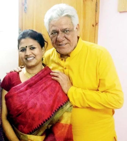 Om Puri with his first wife, Seema Kapoor