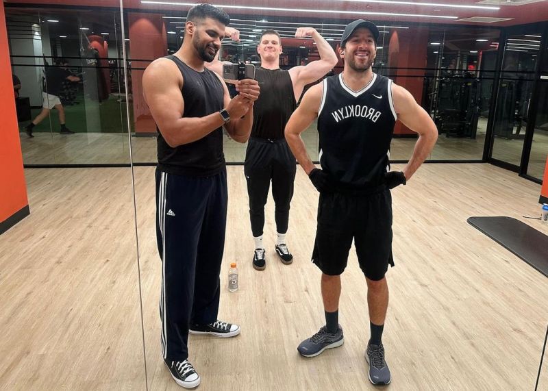 Paramvir in a gym in New York