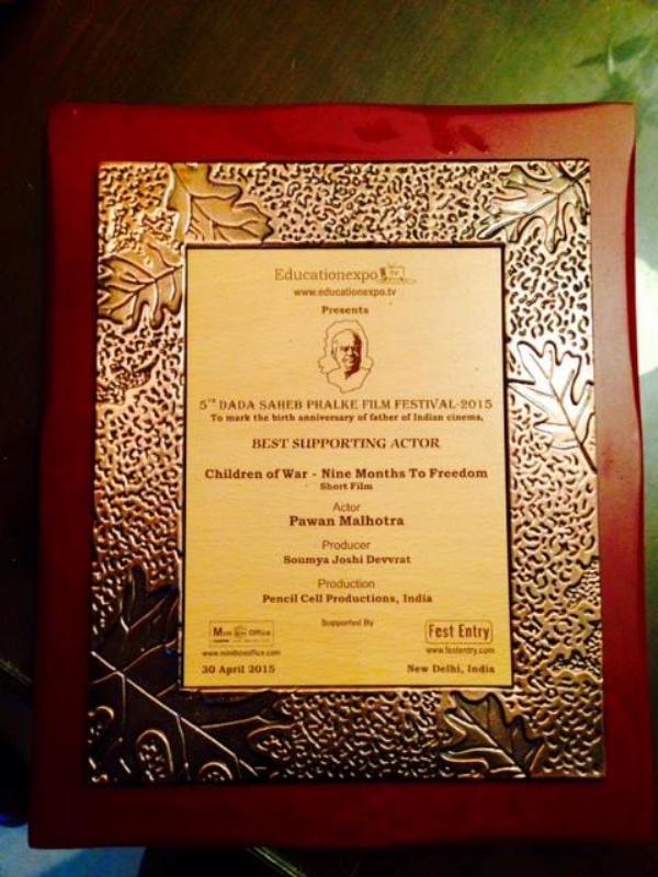 Pavan Malhotra's Award