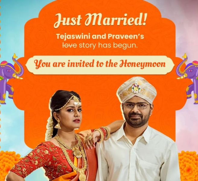 Poster of Nagabhushana N S's web series,Poster of Nagabhushana N S's web series, Honeymoon Honeymoon