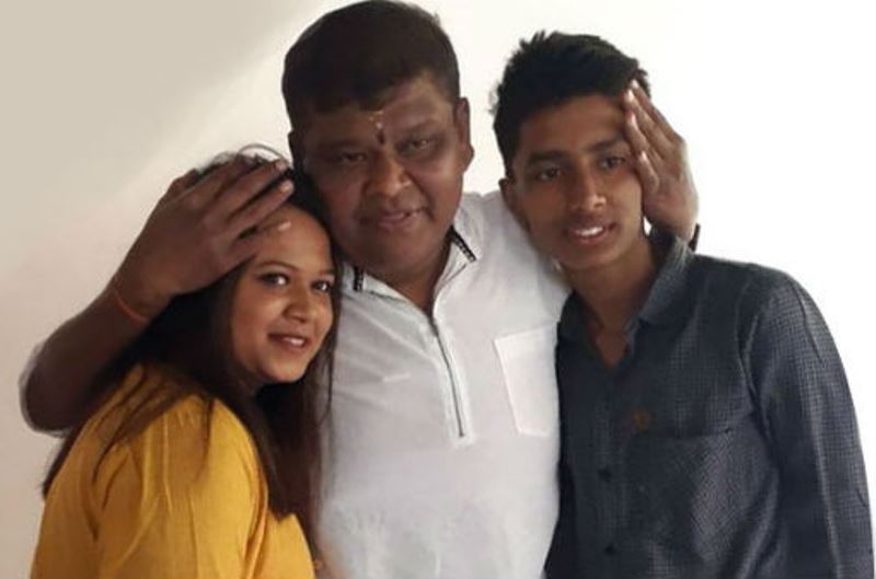 Rakshak Bullet with his father and sister