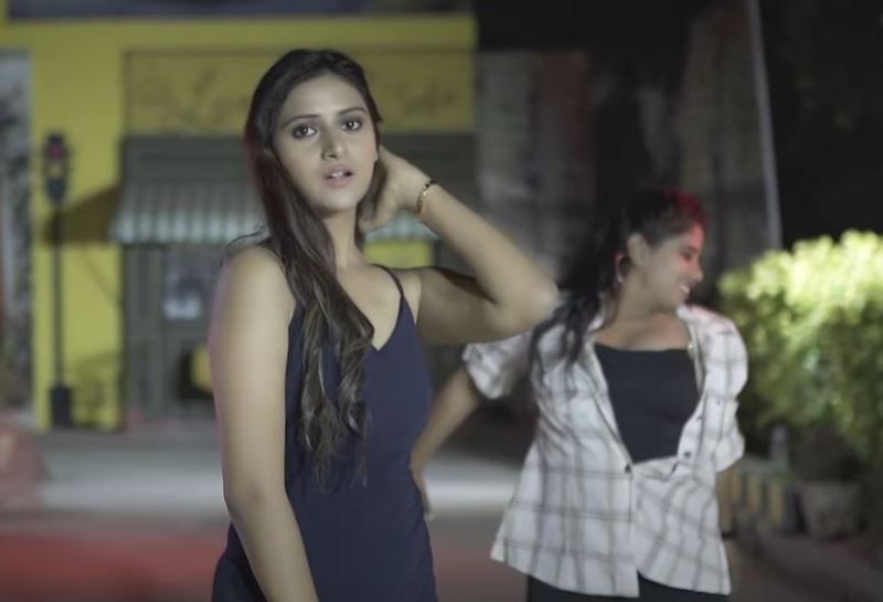 Rashika Dobriyal in a still from the music video 'Baby I Like You'