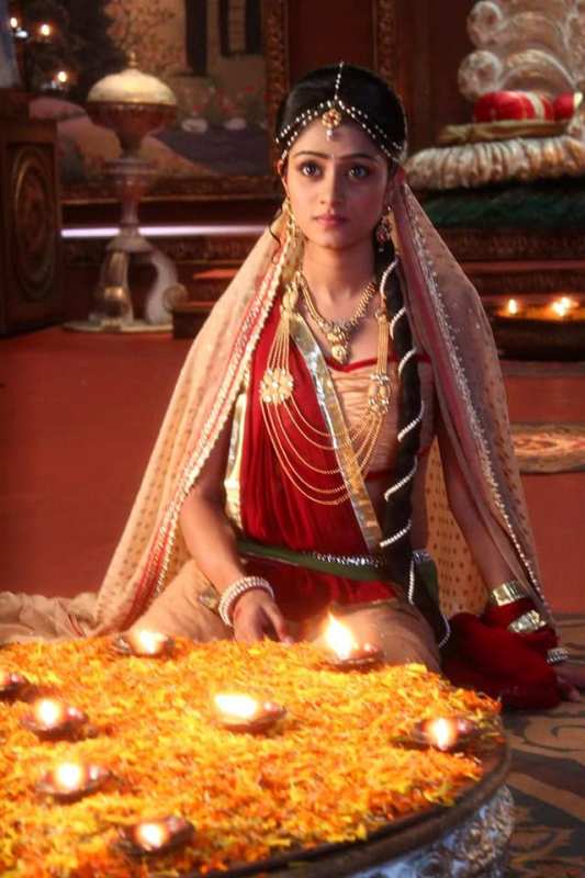 Sangeetha Sringeri in a still from the TV series 'Hara Hara Mahadeva'