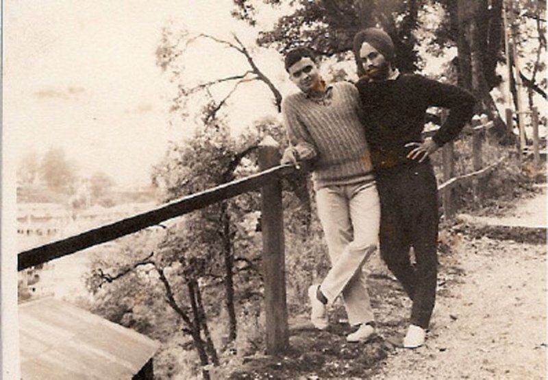 Sant Singh Chatwal (right) in his youth