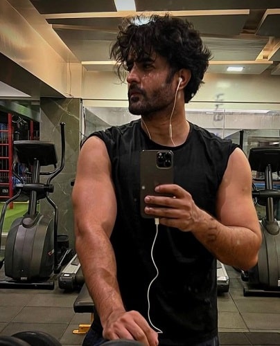 Satyajeet Dubey at a gym