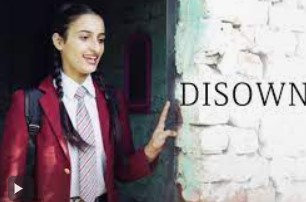 Shivani Thakur on the poster of the short film Disowned (2020)