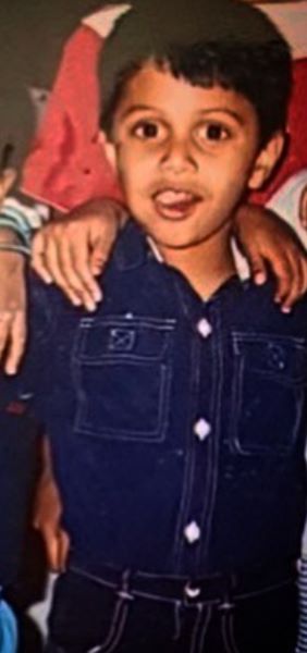 Siddhant Rahul Kamble when he was a child