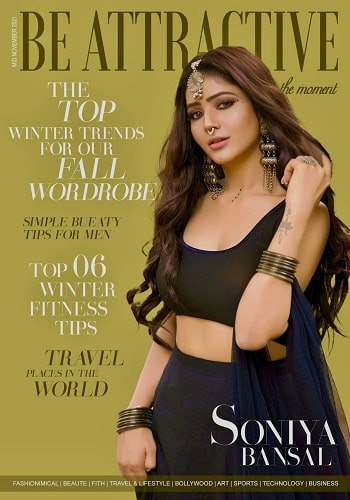 Soniya Bansal featured on the cover of Be Attractive magazine