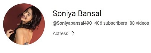Soniya Bansal's YouTube channel