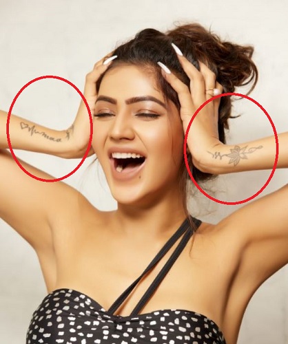 Soniya Bansal's tattoos on her forearms