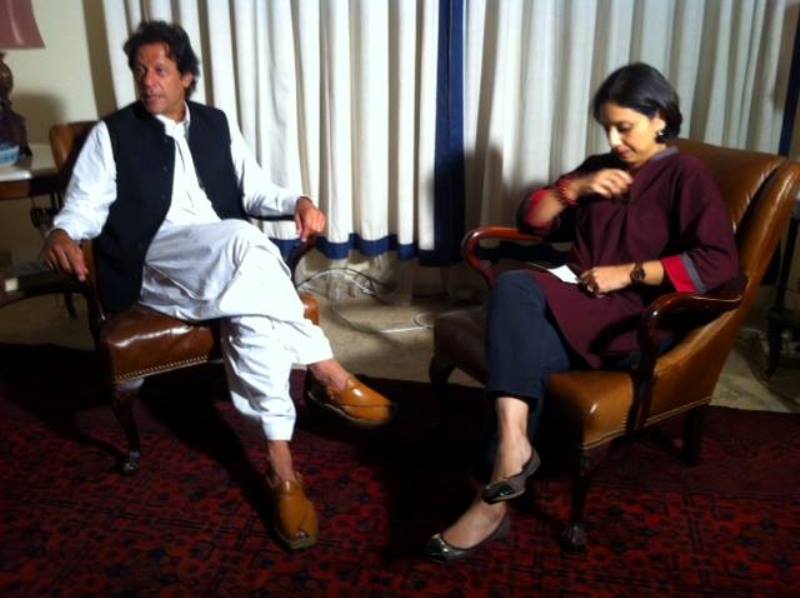 Suhasini Haidar interviewing former Prime Minister of Pakistan Imran Khan