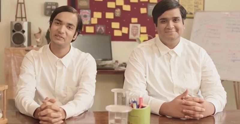 Talha Siddiqui (right) in a still from the web series 'Zeros'