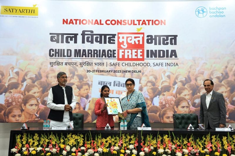The Child Marriage Free India event organised by Kailash Satyarthi Children's Foundation