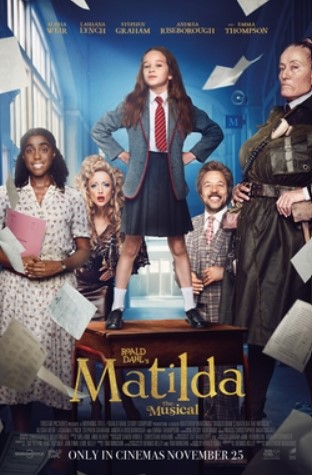 The poster of the 2022 film Matilda the Musical