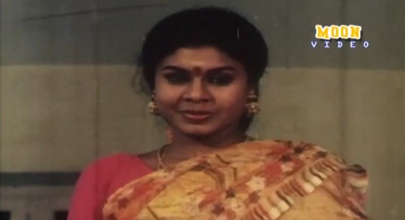 Vichithra in a still from the 1992 Tamil film 'Aval Oru Vasantham'