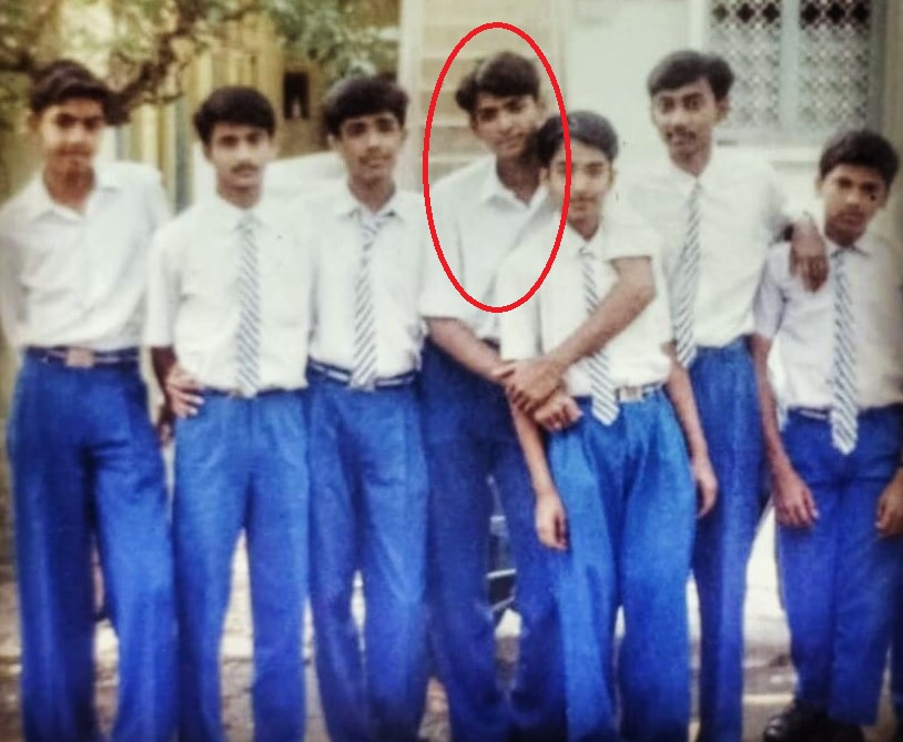 Vinay Gowda during his school days