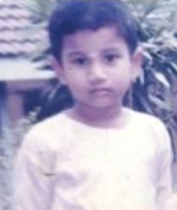 Vishnu Saravanan's childhood photo
