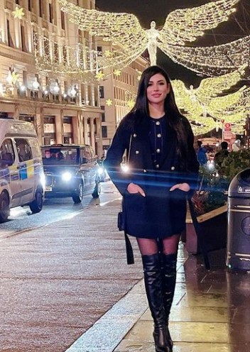 Wazhma Ayoubi during her trip to London