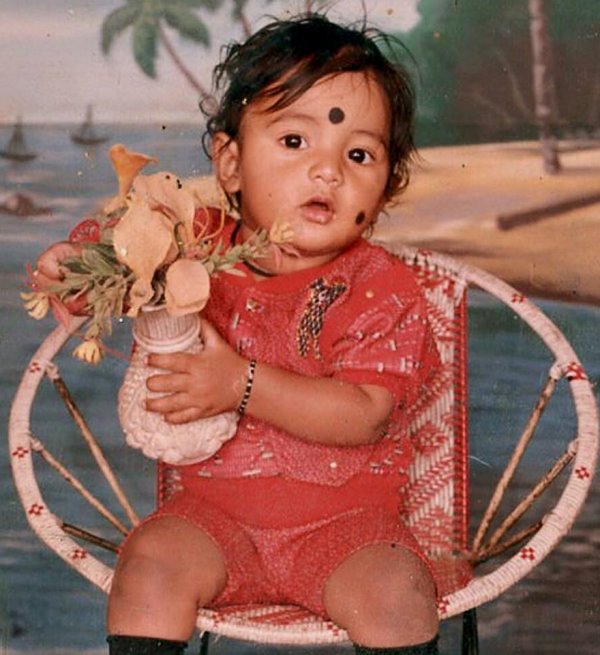 A childhood image of Avinash Surasundra