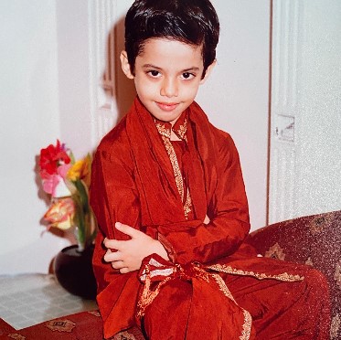 A childhood picture of Darsheel Safary