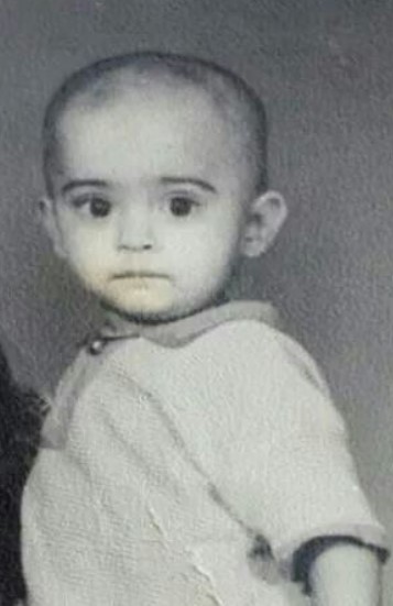 A childhood picture of Karuna Pandey