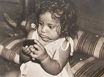A childhood picture of Rashmi Gautam