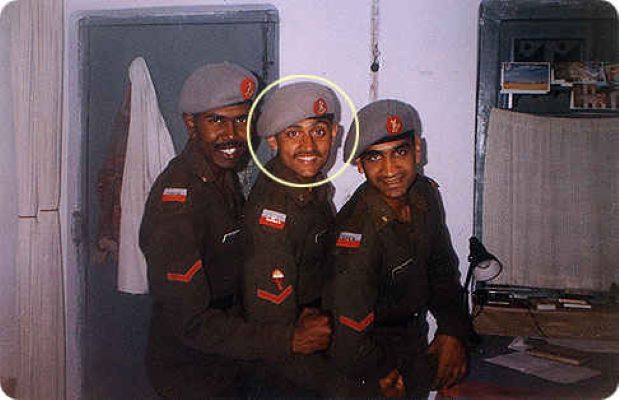 A photo of Vijayant taken when he was training at IMA