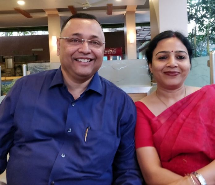 Adrija Sinha's parents