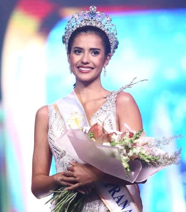 Anntonia Porsild after winning the title of Miss Supranational 2019