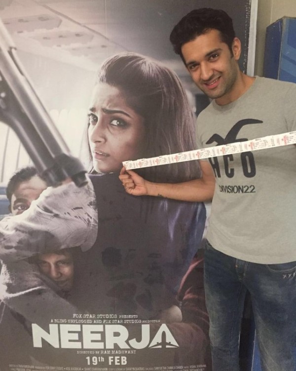 Arjun Aneja during the promotion of his debut Bollywood film, Neerja