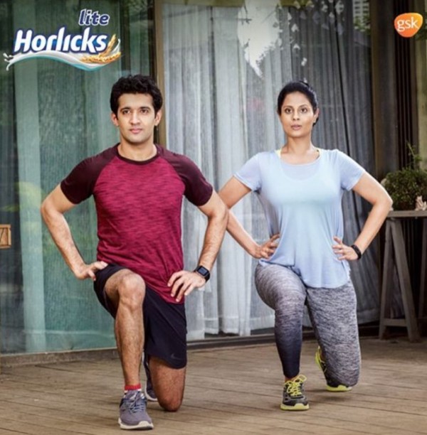 Arjun Aneja (left) during an advertisement