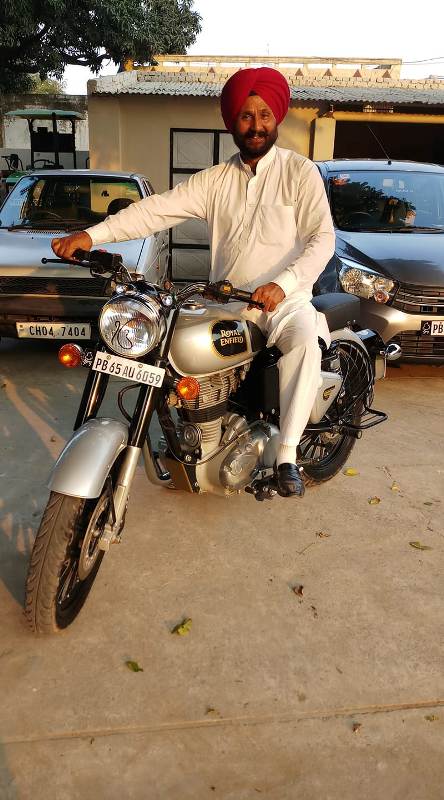 Bhupinder Babbal with his bike