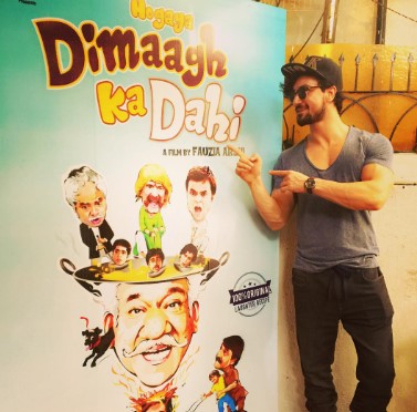 Danish Bhat while promoting the film Hogaya Dimaagh Ka Dahi (2015)