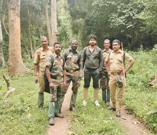 Dr. Ahmed Haque with Indian Forest Officers
