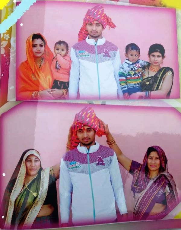 Guman Singh with his family