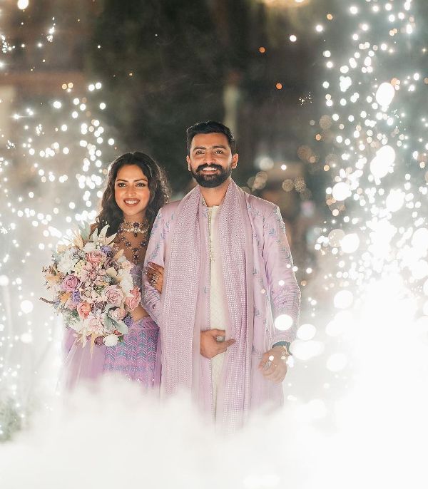 Jagat Desai and Amala Paul's wedding picture
