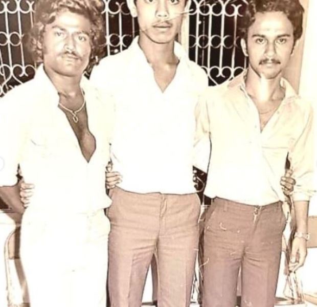 Jaggesh (left) in his youth