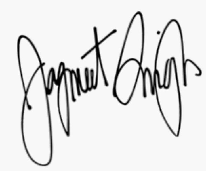 Jagmeet Singh's signature