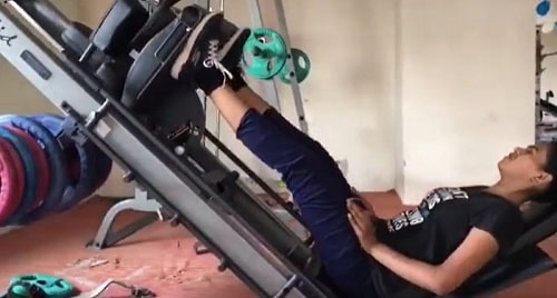 Kamakshi Bhaskarla at a gym