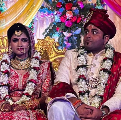 Kumar Saurabh's brother and sister-in-law
