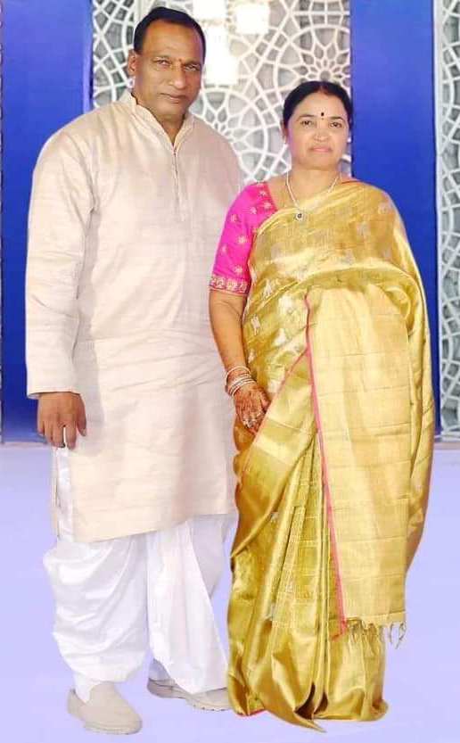 Malla Reddy with his wife, Kalpana Reddy