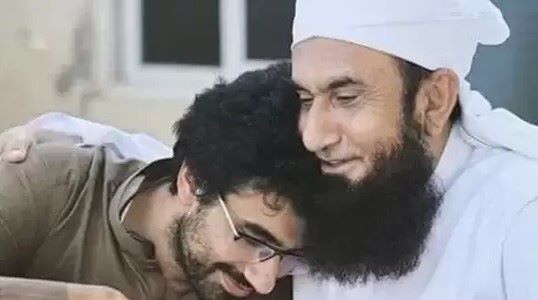 Maulana Tariq Jamil with his son, Asim Jamil