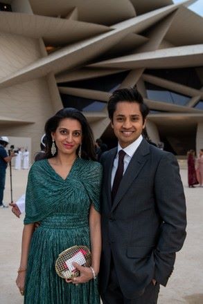 Megha Mittal with her husband, Aditya Mittal