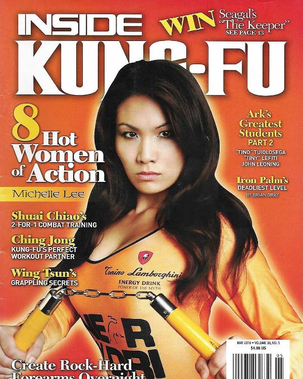 Michelle Lee on the cover of Inside Kung Fu magazine